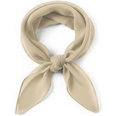 TigerTie Fijne chiffon sjaal voor dames, effen, afmetingen: 58 x 58 cm, Beige Afmeting sjaaltje: ca. Lengte 58 cm, breedte 58 cm TigerTie Fijne chiffon sjaal voor dames, effen, afmetingen: 58 x 58 cm, Beige Afmeting sjaaltje: ca. Lengte 58 cm, breedte 58 cm