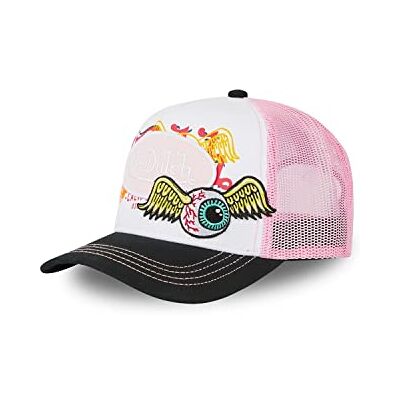 Von Dutch Verstelbare pet voor dames en heren, truckerpet, atletisch, casual pasvorm en alle seizoenen, roze, één maat Eén maat Von Dutch Verstelbare pet voor dames en heren, truckerpet, atletisch, casual pasvorm en alle seizoenen, roze, één maat Eén maat