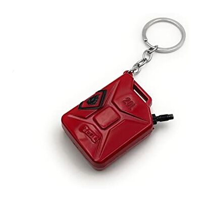 H-Customs Rode benzine jerrycan sleutelhanger rode hanger H-Customs Rode benzine jerrycan sleutelhanger rode hanger
