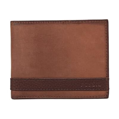 Fossil Herenportemonnee Quinn leer Bifold 11,5 cm L x 2 cm L x 9 cm H, bruin, 11,43 cm L x 1,91 cm B x 8,89 cm H Fossil Herenportemonnee Quinn leer Bifold 11,5 cm L x 2 cm L x 9 cm H, bruin, 11,43 cm L x 1,91 cm B x 8,89 cm H