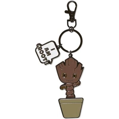 Disney Sleutelhanger GH00340RL babyfiguur Groot Guardians of the Galaxy I Am Groot, bruin, één maat, modern, Bruin, Modern Disney Sleutelhanger GH00340RL babyfiguur Groot Guardians of the Galaxy I Am Groot, bruin, één maat, modern, Bruin, Modern