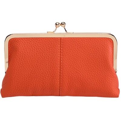 Generic Portefeuille en cuir pour femme Style vintage Avec cadre Style élégant Porte-cartes, Orange, 200.00x20.00x110.00mm/7.87x0.79x4.33inch, tendance Generic Portefeuille en cuir pour femme Style vintage Avec cadre Style élégant Porte-cartes, Orange, 200.00x20.00x110.00mm/7.87x0.79x4.33inch, tendance