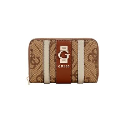 Guess Erenia damesportemonnee met ritssluiting, maat M, logo latte, één maat, Erenia portemonnee met ritssluiting, maat M Guess Erenia damesportemonnee met ritssluiting, maat M, logo latte, één maat, Erenia portemonnee met ritssluiting, maat M