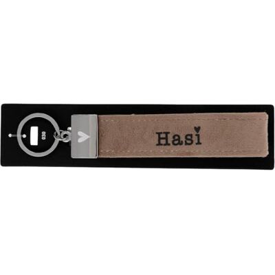 Depesche 4298-030 sleutelhanger met lussen van vilt, metaal met gravure en iconische print, motief Traummann, blauw, 18,7 x 4,4 x 1 cm, Blauw Depesche 4298-030 sleutelhanger met lussen van vilt, metaal met gravure en iconische print, motief Traummann, blauw, 18,7 x 4,4 x 1 cm, Blauw