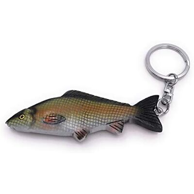 Onwomania Sleutelhanger van hout met hanger in de vorm van karpers, vis, karpers, water en zee Onwomania Sleutelhanger van hout met hanger in de vorm van karpers, vis, karpers, water en zee