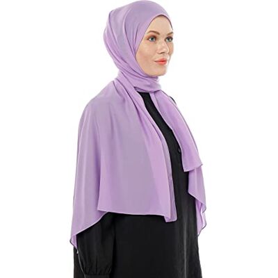 Ayisah Hijab sjaal moslimsjaal, zachte chiffon, hijab, 180 x 70 cm, moderne islamitische chiffon sjaals voor dames, hoogwaardige kwaliteit, lichtpaars 180x70 cm Ayisah Hijab sjaal moslimsjaal, zachte chiffon, hijab, 180 x 70 cm, moderne islamitische chiffon sjaals voor dames, hoogwaardige kwaliteit, lichtpaars 180x70 cm