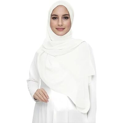 Lina & Lily Hijab-sjaal voor moslimvrouwen, van mousseline, rechthoekig, lichte en soepele stof. Eén maat Lina & Lily Hijab-sjaal voor moslimvrouwen, van mousseline, rechthoekig, lichte en soepele stof. Eén maat