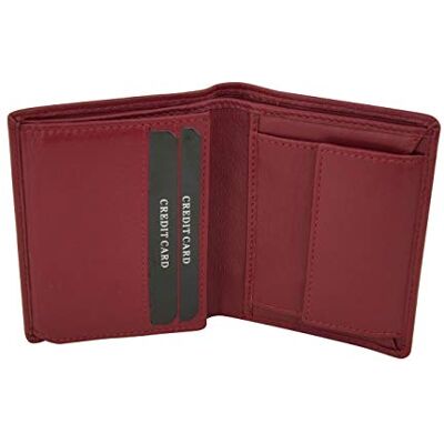LEAS Kleine portemonnee met veilige RFID-bescherming, met -geschenkdoos, echt leer, rood – mini-editie, rood, 10 x 8 cm LEAS Kleine portemonnee met veilige RFID-bescherming, met -geschenkdoos, echt leer, rood – mini-editie, rood, 10 x 8 cm