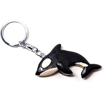 Cornelißen naTierliche Geschenke Cornelißen Orca sleutelhanger van hout en metaal met zeedieren Cornelißen naTierliche Geschenke Cornelißen Orca sleutelhanger van hout en metaal met zeedieren