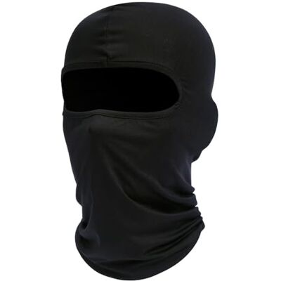 Fuinloth bivakmuts skimasker UV-bescherming motorfiets sjaal zomer nek doek mannen vrouwen, zwart. Eén maat Fuinloth bivakmuts skimasker UV-bescherming motorfiets sjaal zomer nek doek mannen vrouwen, zwart. Eén maat