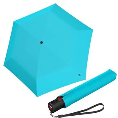 Knirps Ultra U.200 Medium Duomatic zakparaplu automatisch openen en sluiten stormbestendig winddicht, Blauw, Modern, functioneel, minimalistisch Knirps Ultra U.200 Medium Duomatic zakparaplu automatisch openen en sluiten stormbestendig winddicht, Blauw, Modern, functioneel, minimalistisch