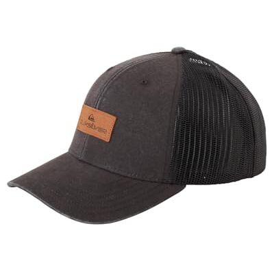 Quiksilver Down The Hatch Trucker-pet voor heren, Eén maat, zwart, zwart. Quiksilver Down The Hatch Trucker-pet voor heren, Eén maat, zwart, zwart.