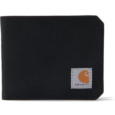 Carhartt Herenportemonnee met etui, duurzaam, verkrijgbaar in leer en canvas, nylon eend (zwart), één maat CHBIFWLT1 Carhartt Herenportemonnee met etui, duurzaam, verkrijgbaar in leer en canvas, nylon eend (zwart), één maat CHBIFWLT1