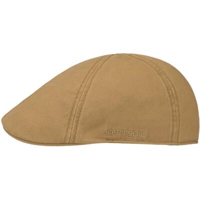 Stetson Level Gatsby pet voor heren platte zomerpet met klep, lente/zomer, Kastanje 60-61 Stetson Level Gatsby pet voor heren platte zomerpet met klep, lente/zomer, Kastanje 60-61
