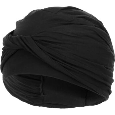 Christine Headwear Hoofdbedekking, Shakti-tulband, hoofdband voor dames, zwart. Eén maat Christine Headwear Hoofdbedekking, Shakti-tulband, hoofdband voor dames, zwart. Eén maat