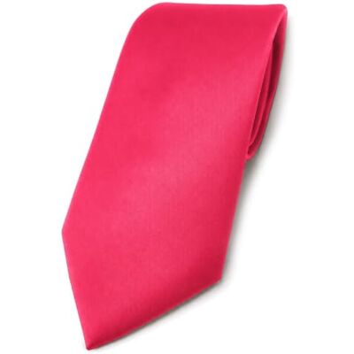 TigerTie Uni satijnen stropdas in verschillende kleuren, Heet Roze. Krawattengröße: ca. Länge 150 cm, Breite 8 cm TigerTie Uni satijnen stropdas in verschillende kleuren, Heet Roze. Krawattengröße: ca. Länge 150 cm, Breite 8 cm
