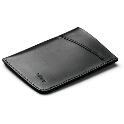 Bellroy Kaarthoes (minimalistische premium lederen kaarthouder of portemonnee, voor 2-8 bankkaarten of visitekaartjes en gevouwen bankbiljetten) Zwart Bellroy Kaarthoes (minimalistische premium lederen kaarthouder of portemonnee, voor 2-8 bankkaarten of visitekaartjes en gevouwen bankbiljetten) Zwart
