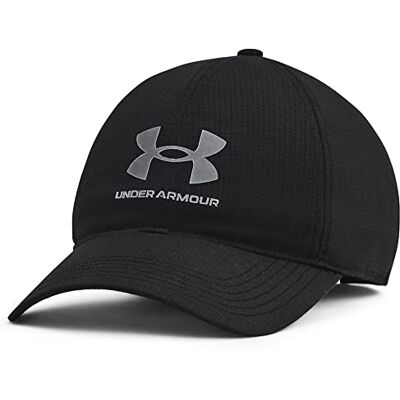 Under Armour Isochill ArmourVent ADJ Muts voor heren, zwart/pitch grijs (001), eenheidsmaat Under Armour Isochill ArmourVent ADJ Muts voor heren, zwart/pitch grijs (001), eenheidsmaat