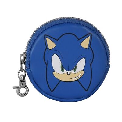 KARACTERMANIA Sega-Sonic Portemonnee Face Cookie Blauw 8,7 x 8,7 cm, Blauw, One Size, Cookie Portemonnee KARACTERMANIA Sega-Sonic Portemonnee Face Cookie Blauw 8,7 x 8,7 cm, Blauw, One Size, Cookie Portemonnee