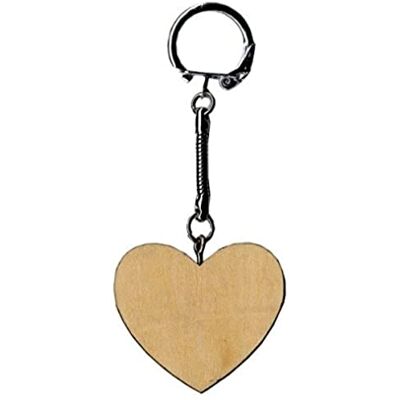 Artemio Hart om te versieren sleutelhanger, hout, beige, 4,5 x 0,5 x 10 cm 14001482 Artemio Hart om te versieren sleutelhanger, hout, beige, 4,5 x 0,5 x 10 cm 14001482