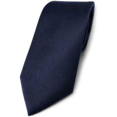 TigerTie Effen satijnen stropdas van Designer, blauw, maat: ca. lengte 150 cm, breedte 8 cm taille: ca. longueur 150 cm, largeur 8 cm TigerTie Effen satijnen stropdas van Designer, blauw, maat: ca. lengte 150 cm, breedte 8 cm taille: ca. longueur 150 cm, largeur 8 cm