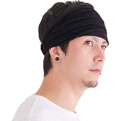 CHARM Haarband voor dames, 100% katoen, elastische bandana voor fitness, tulband, boho, breed en zacht, haarband voor heren, ideaal voor chemo, hoofdband, Japanse stijl, uniseks CHARM Haarband voor dames, 100% katoen, elastische bandana voor fitness, tulband, boho, breed en zacht, haarband voor heren, ideaal voor chemo, hoofdband, Japanse stijl, uniseks