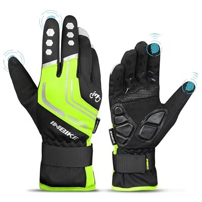 INBIKE Fietshandschoenen, winter, MTB, heren, waterdicht, fleece, gevoerd, voor skiën, racefiets INBIKE Fietshandschoenen, winter, MTB, heren, waterdicht, fleece, gevoerd, voor skiën, racefiets