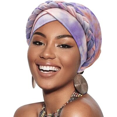 DRESHOW Winterhoeden voor dames, balaclava gebreide beanie schedel pet met trekkoord hoed sjaal met capuchon, 1 stuk Tie-dye Gradient Twisted Braid: 66-35, Eén maat Eén maat DRESHOW Winterhoeden voor dames, balaclava gebreide beanie schedel pet met trekkoord hoed sjaal met capuchon, 1 stuk Tie-dye Gradient Twisted Braid: 66-35, Eén maat Eén maat