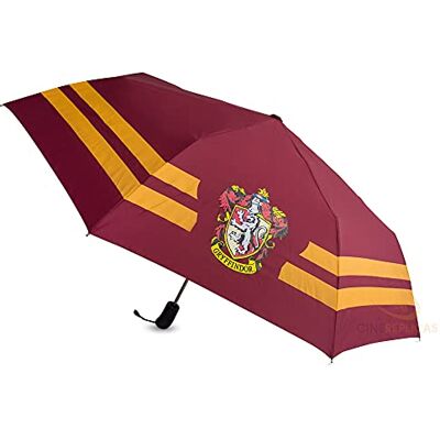 Cinereplicas Harry Potter – paraplu – automatisch openen en vouwen – 112 cm – officiële licentie, Gryffondor, Eén maat, Paragua opvouwbaar Cinereplicas Harry Potter – paraplu – automatisch openen en vouwen – 112 cm – officiële licentie, Gryffondor, Eén maat, Paragua opvouwbaar