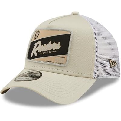 New Era A-Frame Las Vegas Raiders Stone Trucker Cap Beige New Era A-Frame Las Vegas Raiders Stone Trucker Cap Beige