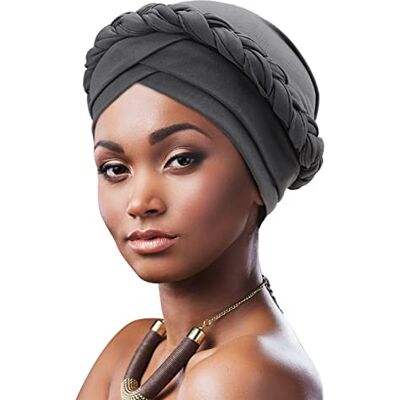 DRESHOW Winterhoeden voor dames, balaclava gebreide beanie schedel pet met trekkoord hoed sjaal met capuchon, 1 stuk twisted braid: grijs 66-16 Taille unique DRESHOW Winterhoeden voor dames, balaclava gebreide beanie schedel pet met trekkoord hoed sjaal met capuchon, 1 stuk twisted braid: grijs 66-16 Taille unique
