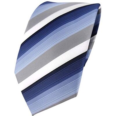 TigerTie Stropdas in gestreept design, breedte stropdas: 8 cm, blauw/donkerblauw/grijs/wit gestreept Krawattengröße: ca. Länge 150 cm, Breite 8 cm TigerTie Stropdas in gestreept design, breedte stropdas: 8 cm, blauw/donkerblauw/grijs/wit gestreept Krawattengröße: ca. Länge 150 cm, Breite 8 cm
