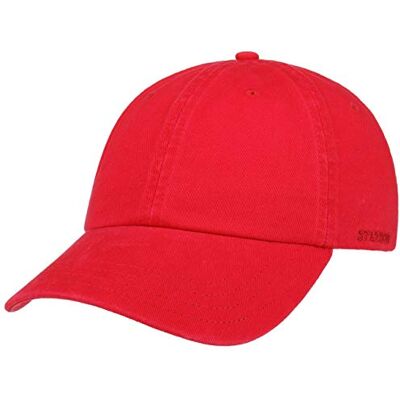 Stetson Rector pet voor dames en heren, uv-bescherming, metalen gesp, met vizier, lente, zomer, herfst, winter, Rood, Eén maat Eén maat Stetson Rector pet voor dames en heren, uv-bescherming, metalen gesp, met vizier, lente, zomer, herfst, winter, Rood, Eén maat Eén maat