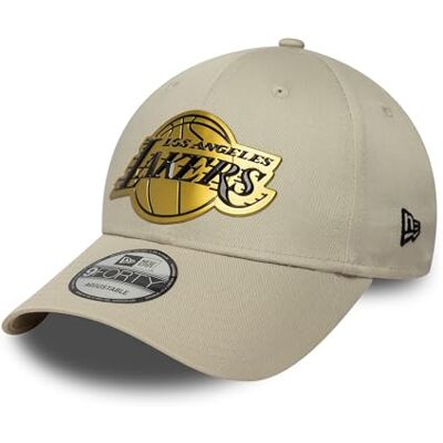 New Era 9Forty Snapback Cap met gebogen vizier, teamlogo, MLB NBA baseballpet, verstelbaar, verschillende teamkleuren, Los Angeles Lakers #39409, Eén maat Eén maat New Era 9Forty Snapback Cap met gebogen vizier, teamlogo, MLB NBA baseballpet, verstelbaar, verschillende teamkleuren, Los Angeles Lakers #39409, Eén maat Eén maat