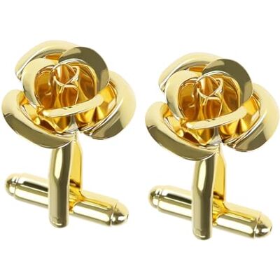 eMagTech 1 paar gouden rozenbloesem manchetknopen delicate klassieke manchetknopen voor heren accessoires voor kleding voor getrouwde vader, 28,5 mm, koper, geen, Koper, Geen edelsteen eMagTech 1 paar gouden rozenbloesem manchetknopen delicate klassieke manchetknopen voor heren accessoires voor kleding voor getrouwde vader, 28,5 mm, koper, geen, Koper, Geen edelsteen