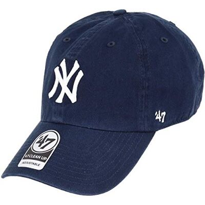 47 Brand volwassenen pet MLB New York Yankees Clean Up, Navy, OSFA, B-RGW17GWS-HM 47 Brand volwassenen pet MLB New York Yankees Clean Up, Navy, OSFA, B-RGW17GWS-HM
