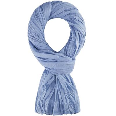 ALLEE DU FOULARD Sjaal, 100% katoen, afmetingen 200 x 110 cm, uniseks, meer dan 50 effen kleuren, Blauw. 110 x 200 cm ALLEE DU FOULARD Sjaal, 100% katoen, afmetingen 200 x 110 cm, uniseks, meer dan 50 effen kleuren, Blauw. 110 x 200 cm