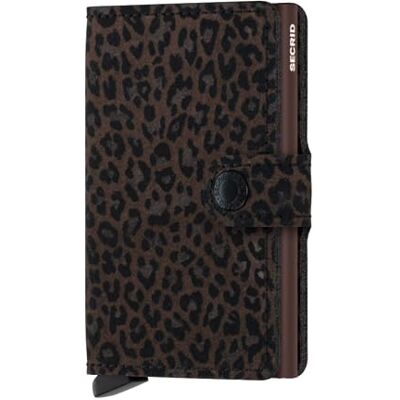 Secrid Leo Miniwallet portemonnee, bruin, 10,2 x 6,5 x 2,1 cm, klassiek Secrid Leo Miniwallet portemonnee, bruin, 10,2 x 6,5 x 2,1 cm, klassiek