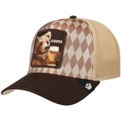 Goorin Bros. Cheers Trucker CapBros Mesh Baseball Cap met klep voor alle seizoenen lente zomer herfst winter Eén maat Goorin Bros. Cheers Trucker CapBros Mesh Baseball Cap met klep voor alle seizoenen lente zomer herfst winter Eén maat