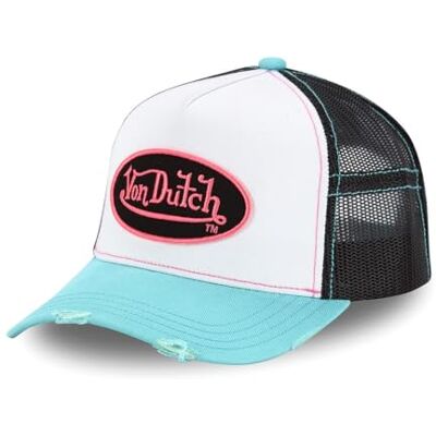 Von Dutch Pet voor heren, wit/blauw, zomer, roze, één maat Eén maat Von Dutch Pet voor heren, wit/blauw, zomer, roze, één maat Eén maat