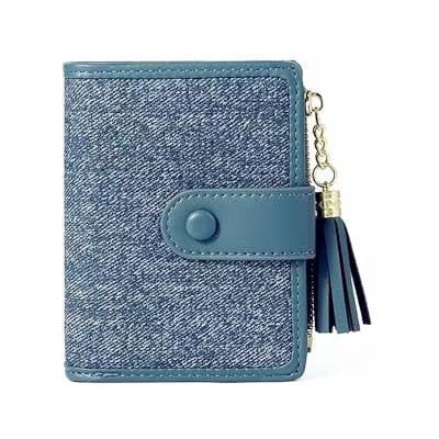 Belijoeuri , Elegante en compacte damesportemonnee met ritssluiting, modern design, ideaal voor kaarten, contant geld, munten en sleutels (blauw), blauw, XL, casual Belijoeuri , Elegante en compacte damesportemonnee met ritssluiting, modern design, ideaal voor kaarten, contant geld, munten en sleutels (blauw), blauw, XL, casual