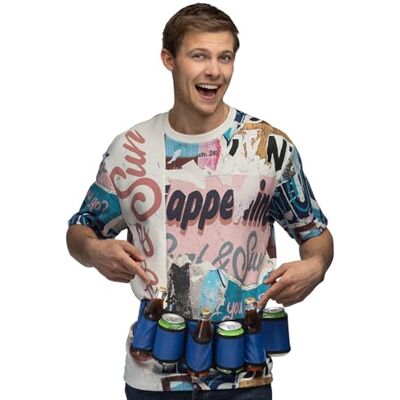 Boland 30864 Drinkgordel voor feestjes, blauw/zwart, eenheidsmaat Boland 30864 Drinkgordel voor feestjes, blauw/zwart, eenheidsmaat