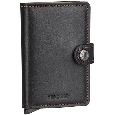 Secrid Mini-portemonnee voor heren, reisaccessoire, kaarthouder in envelopformaat, zwart/bruin, 10,2 x 6,5 x 2,1 cm, klassiek Secrid Mini-portemonnee voor heren, reisaccessoire, kaarthouder in envelopformaat, zwart/bruin, 10,2 x 6,5 x 2,1 cm, klassiek