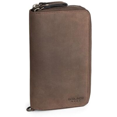 Berliner Bags Dallas Vintage lederen portemonnee met RFID-bescherming, M, portemonnee voor heren, bruin, espresso, eenheidsmaat, vintage Berliner Bags Dallas Vintage lederen portemonnee met RFID-bescherming, M, portemonnee voor heren, bruin, espresso, eenheidsmaat, vintage