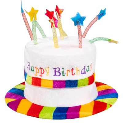 Boland 931 verjaardagshoed, uniseks, kinderen, 931, regenboog, Eén maat Boland 931 verjaardagshoed, uniseks, kinderen, 931, regenboog, Eén maat