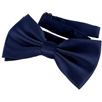 DonDon vlinderdas strik al gestrikt verstelbaar, Donkerblauw, One Size One Size DonDon vlinderdas strik al gestrikt verstelbaar, Donkerblauw, One Size One Size