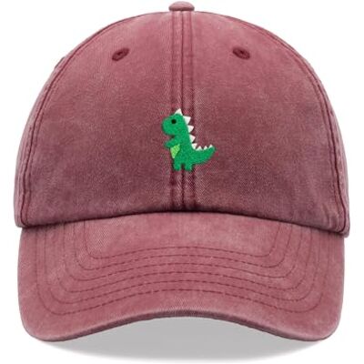 T-Rex Vintage Gewassen Dinosaurus Baseball Cap Unisex Verstelbare Hoed, Rood, Eén maat Eén maat T-Rex Vintage Gewassen Dinosaurus Baseball Cap Unisex Verstelbare Hoed, Rood, Eén maat Eén maat