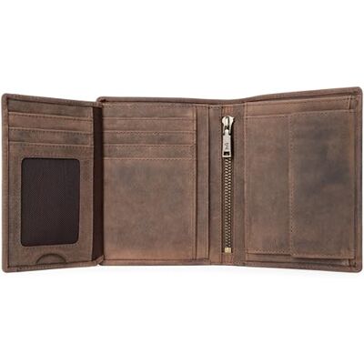 Berliner Bags Oliver Vintage lederen portemonnee voor heren, formaat Portemonnee voor heren met 15 kaartvakken, TÜV-gecertificeerde RFID-bescherming, portemonnee van echt leer, inclusief Berliner Bags Oliver Vintage lederen portemonnee voor heren, formaat Portemonnee voor heren met 15 kaartvakken, TÜV-gecertificeerde RFID-bescherming, portemonnee van echt leer, inclusief