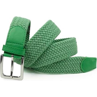 Gloop Uniseks stoffen elastische riem gevlochten elastische riem elastische riem voor dames en heren breedte ongeveer 3,5 cm, lichtgroen 18073 Gesamtlänge 120cm Gloop Uniseks stoffen elastische riem gevlochten elastische riem elastische riem voor dames en heren breedte ongeveer 3,5 cm, lichtgroen 18073 Gesamtlänge 120cm