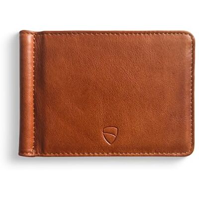 Vaultskin BROMPTON Slanke Leren Portemonnee voor Heren met Geldklem Minimalistische Kaarthouder voor Voorvak, 8 Vakken voor Kaarten & Cash (Cognac) Vaultskin BROMPTON Slanke Leren Portemonnee voor Heren met Geldklem Minimalistische Kaarthouder voor Voorvak, 8 Vakken voor Kaarten & Cash (Cognac)